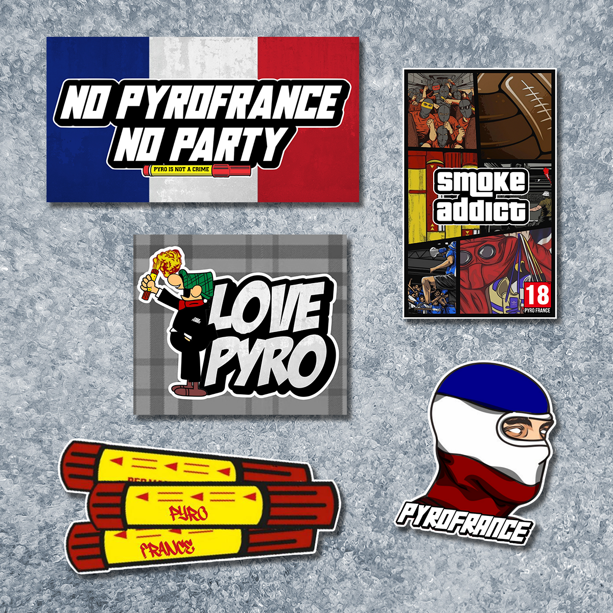 Lot de stickers
