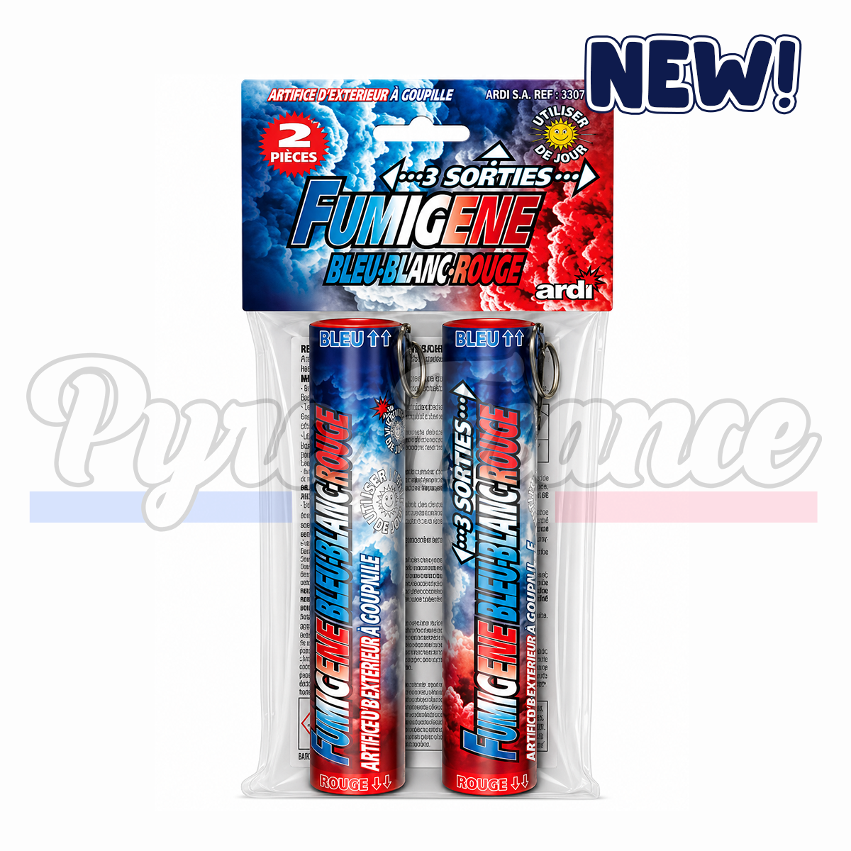 Fumigène Bleu Blanc Rouge