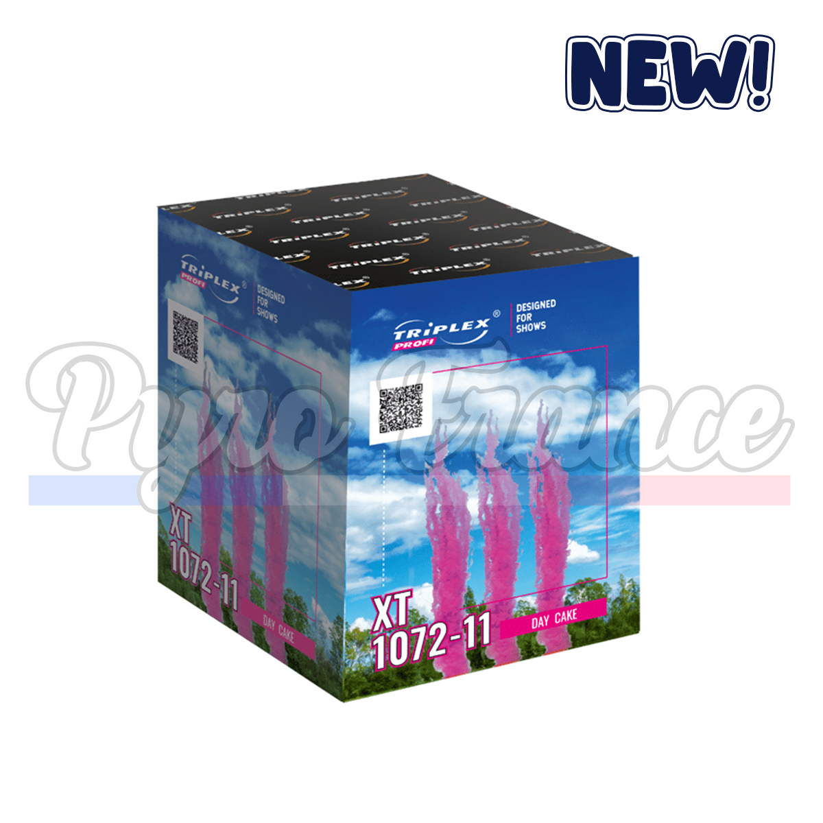 Jet de fumée colorée