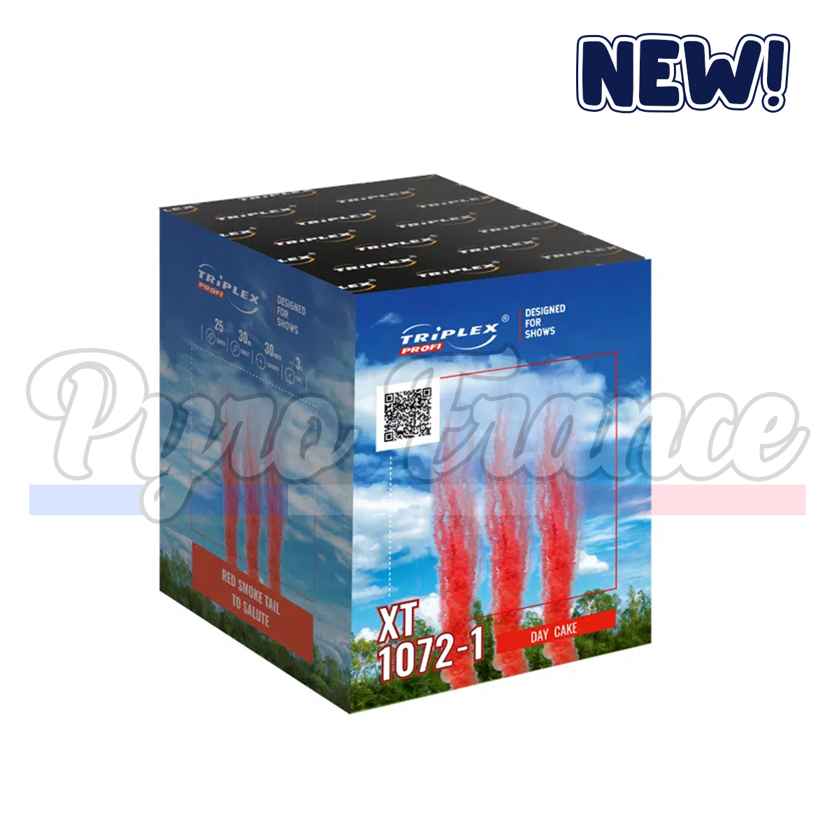 Jet de fumée colorée