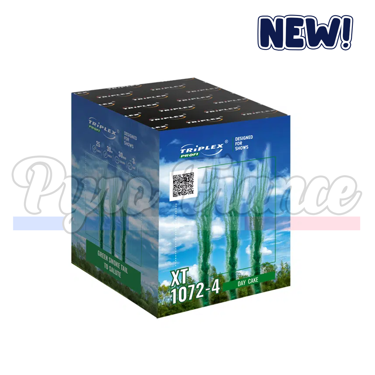 Jet de fumée colorée